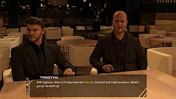 Stunning long haired brunette discusses old days in taboo hentai 3d game