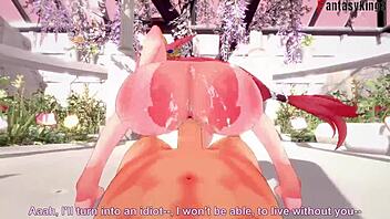 yae miko gets fucked naked in genshin impact 😍