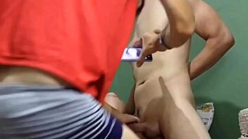 Delicate Sensual Footjob With Tattooed Brazilian Gay