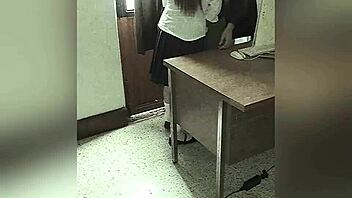 hey, teacher fucks mexican student in office for grade 😏 amateur anal action outdoors