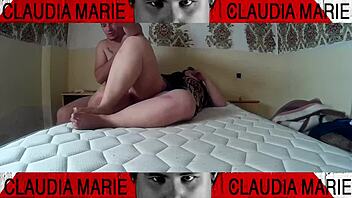 Stuffed Panties Deep in Curvy Pussy