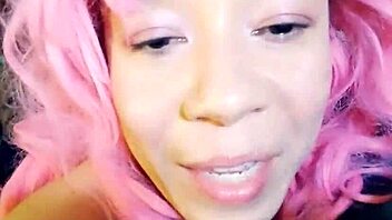 Amateur swallows monster cock with big tits