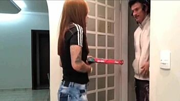 naughty delivery guy tricks customer with card issue