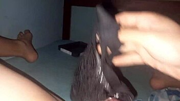 i masturbate with my stepsister's lingerie, creampie and big cock fetish