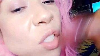 Amateur swallows monster cock with big tits