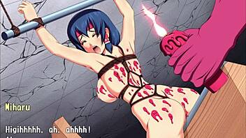 in this anime, shrine maiden miharu explores bondage and toys in her licentious journal part 2