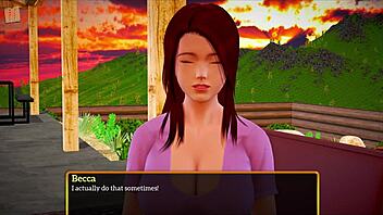 Oh Wow, Watch This Brunette Milf With Big Tits And Ass In My New Family 469 Cartoon!