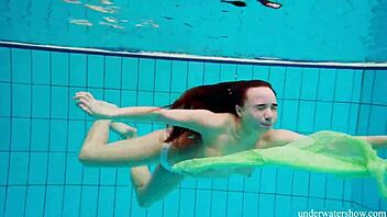 Nina Mohnatka Reveals Hairy Pussy in Bold Underwater Display