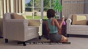 3D Animation Mom Gives Up Her Ass to Son