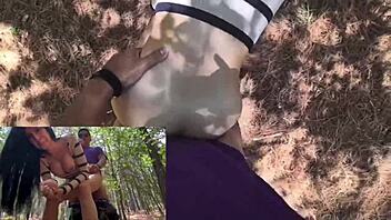 Karol smith fucks a fan in the forest and cums inside her