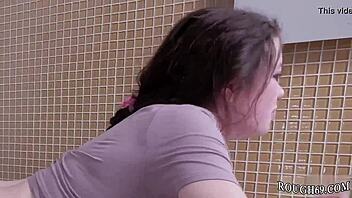 cute amateur teen 18+ couple explores wet pussy squirt and first time fetish punish