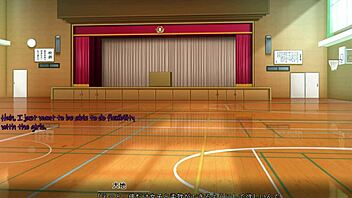 playing saimin class game in anime classroom setting