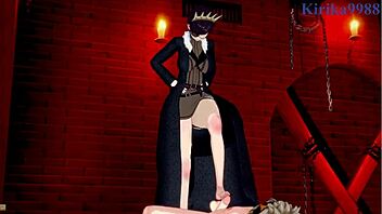 mimosa and vanica get intense with asta in this black clover hentai scene