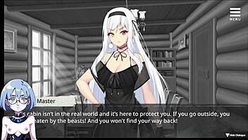 I-I got stuck in the witch's prison in this hentai game