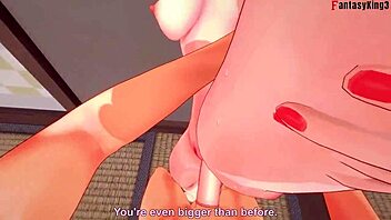 Chiori in genshin impact 3d cartoon with full pov