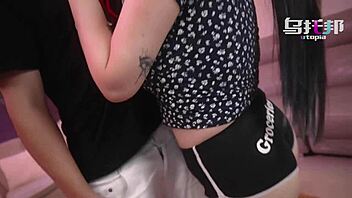 Thick Asian Slut RIDES Monster Cock