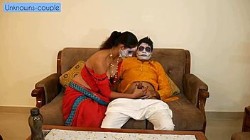 Horny housewife gets dominated and satisfied at party