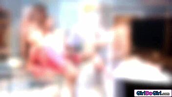 Petite Freshman Turns Into Strapon Queen in Lesbian Play