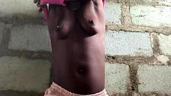 Crazybitch performs striptease until naked