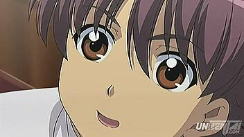 Хентай: жопастая студентка отжигает в универе, нецензурка с субтитрами, о да!