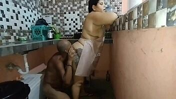 Why did stepdad end up pounding stepdaughter's big ass in kitchen?