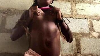 Crazybitch performs striptease until naked