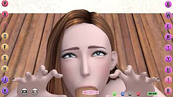 In this anime, a beauty with colossal tits gets creampied in part 1 of the game.