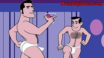 why does this gay cartoon party turn into wild sex?