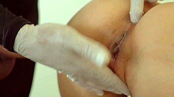 Teen's first naked outdoor experience close up