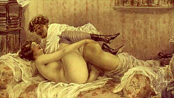 Vintage erotic cartoon illustrations from retro anime hentai.