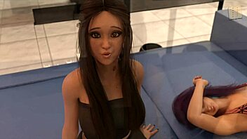 three girls try to knock john off his feet in wvm 123