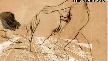 Vintage Erotic Artwork Showcases Classic Sensual Comic Style