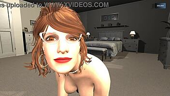Sex Lady Sonia Teases And Dances Sexy In Outfit For 3D Cartoon Game