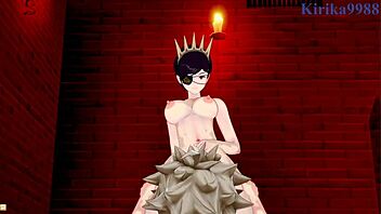 mimosa and vanica get intense with asta in this black clover hentai scene