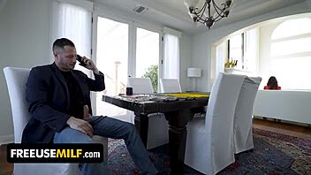 Lonely redhead milf Linzee Ryder craves sucking and fucking a big cock hard