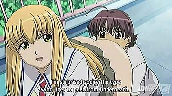 Хентай: жопастая студентка отжигает в универе, нецензурка с субтитрами, о да!