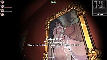 Rough monster creampie in hentai mansion with huge cock