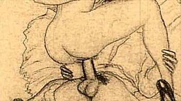 Vintage Erotic Artwork Showcases Classic Sensual Comic Style