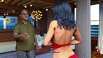 Anna's exciting adventure continues in catwalk playthrough ep 54 on the balcony