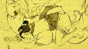 Vintage erotic cartoon illustrations from retro anime hentai.