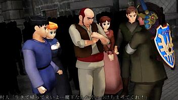 hero battles the demon king's four heavenly kings