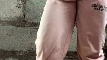 Crazybitch performs striptease until naked