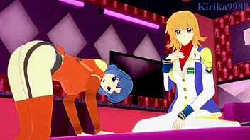 Kusuha and Cagalli, ready for wild play? Show us intense lesbian action in this hentai clash!