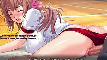 playing saimin class game in anime classroom setting