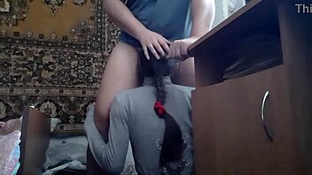 I guide her head to make her cum quicker.