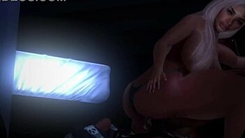 Tour Bus Slut in Second Life Takes Big Black Cock Outdoors!