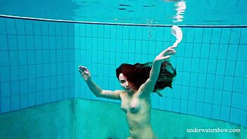 Nina Mohnatka Reveals Hairy Pussy in Bold Underwater Display