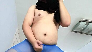 gay boy seduces in silk stockings