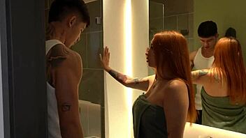 the most embarrassing neighbor on the block helps me with my damaged shower pipe. she has big tits and a big cock, giving rough sex and blowjob in brazil.