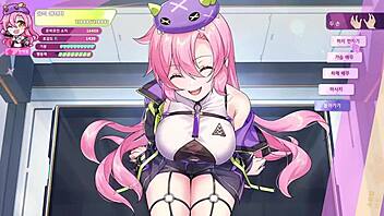 The princess of the Kaiju Pozzi in anime game